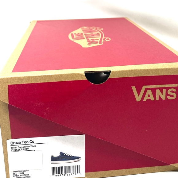 VANS Cruze Too CC Toned Navy Shoes Low Suede Casual Women's Sneakers VN0A5KR5LKV - Picture 10 of 11